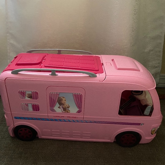 barbie dream camper adventure camping playset